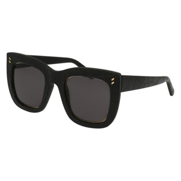 Stella McCartney Women\'s SC0067S Black Matte Croco Oversized Sunglasses main image 5